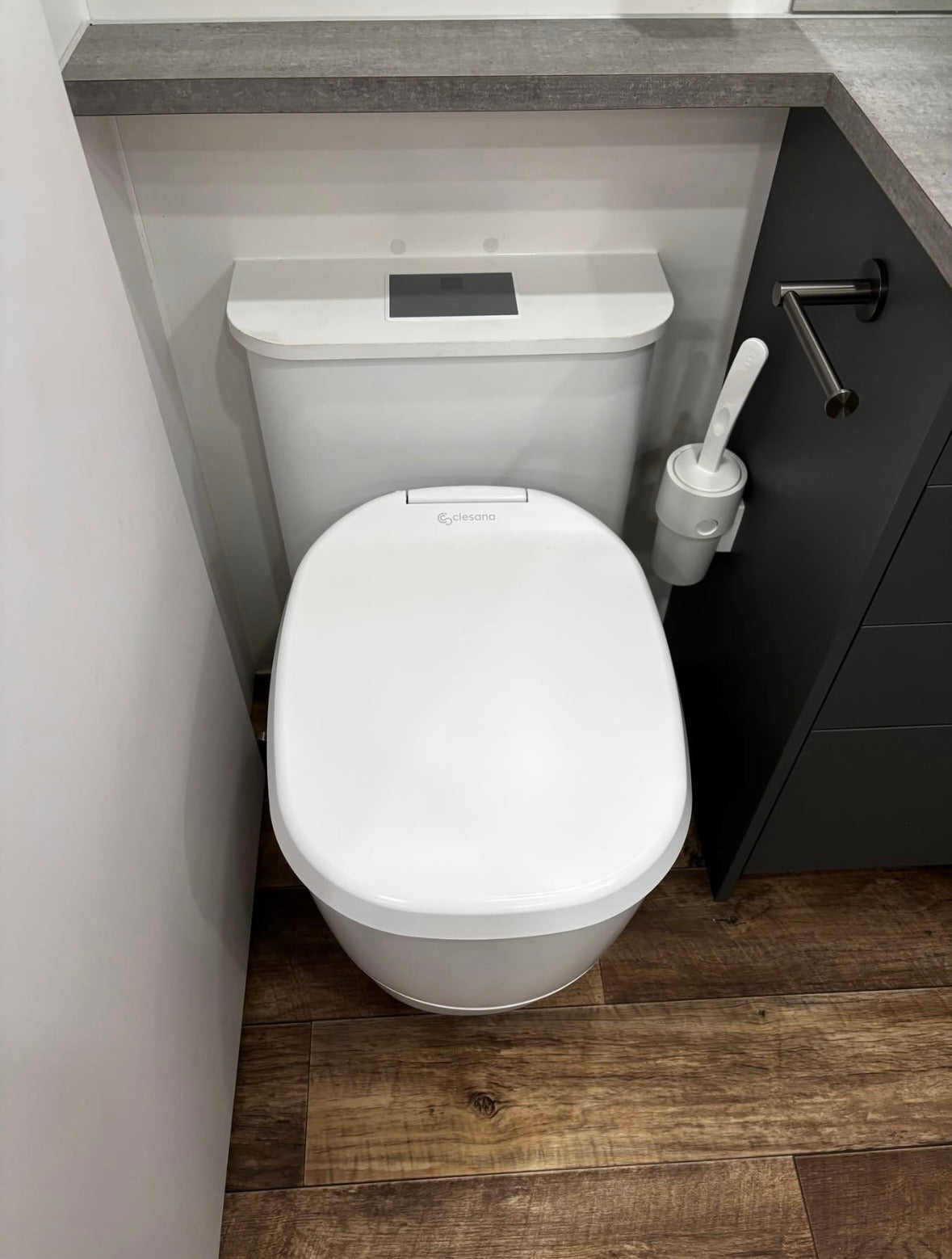 Custom-Made Toilet Backing Panel (Retrofit)
