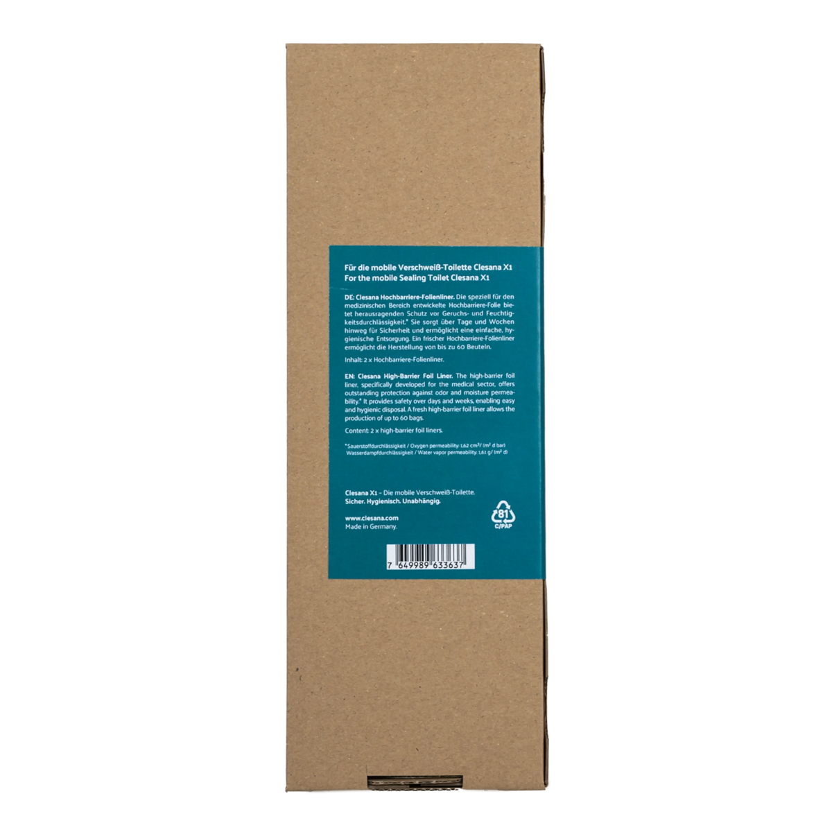 Barrier Film Liner for Clesana X1