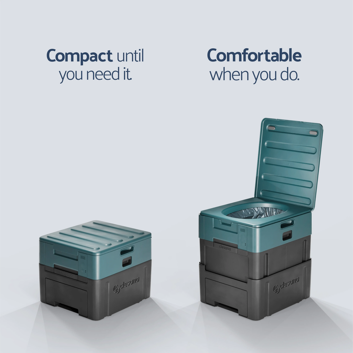Clesana X1. The Mobile Sealing Toilet.